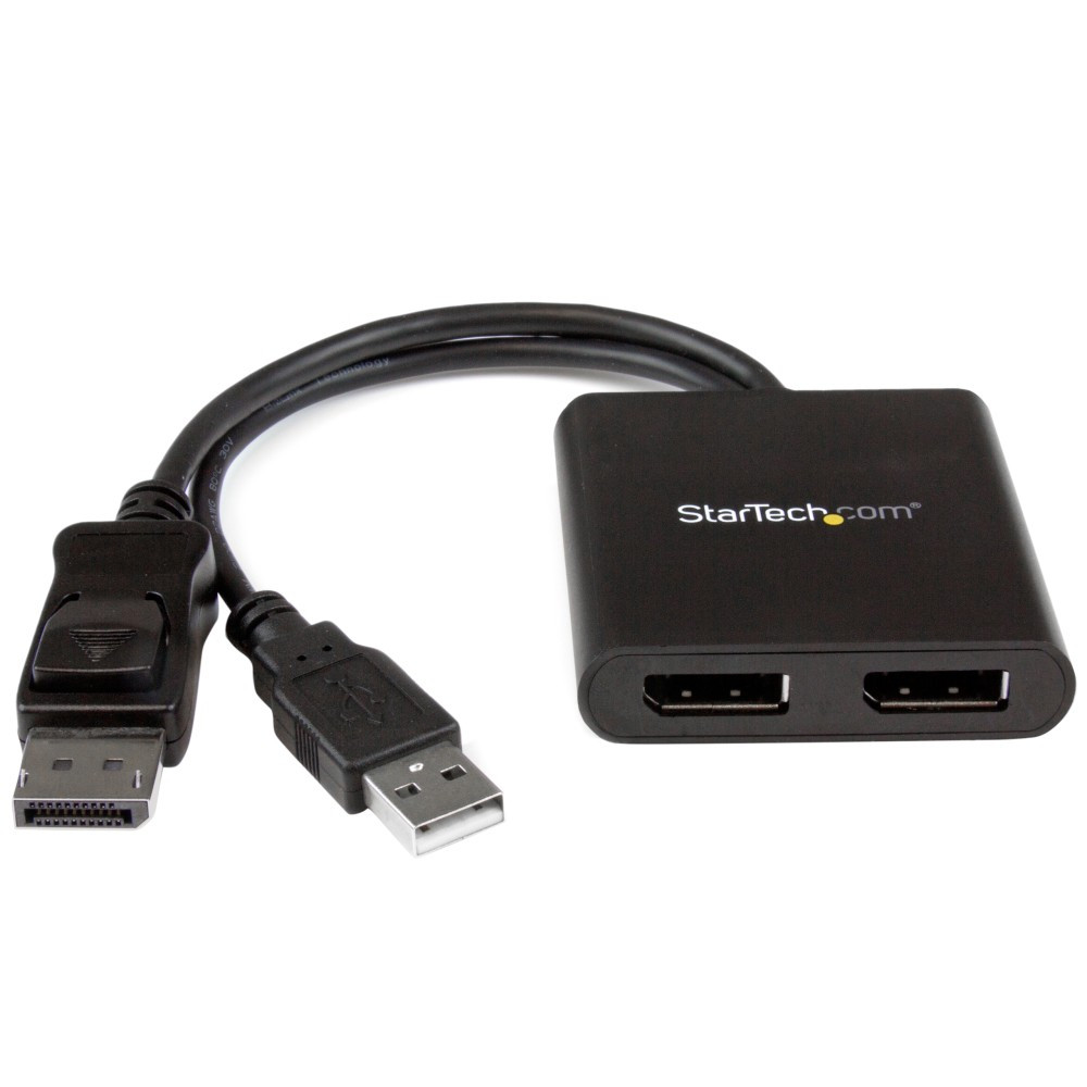 STARTECH.COM MSTDP122DP  2-Port Multi Monitor Adapter - DisplayPort 1.2 MST Hub - Dual 4K 30Hz or 1080p - Video Splitter for Windows Extended Desktop