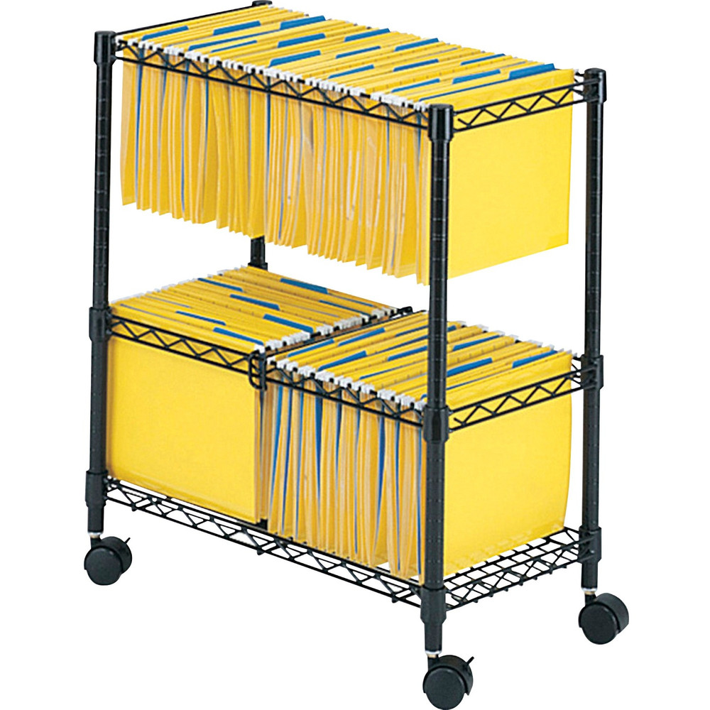Safco Products Safco 5278BL Safco 2-Tier Rolling File Cart