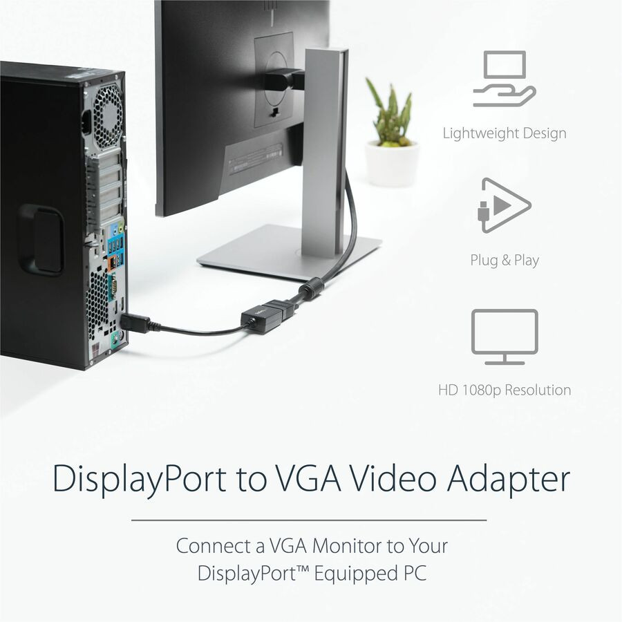 StarTech.com DP2VGA2 StarTech.com DisplayPort to VGA Video Adapter Converter