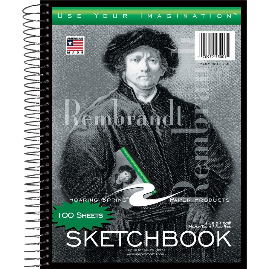 Roaring Spring Paper Products Roaring Spring 53101cs Roaring Spring Rembrandt SketchBook
