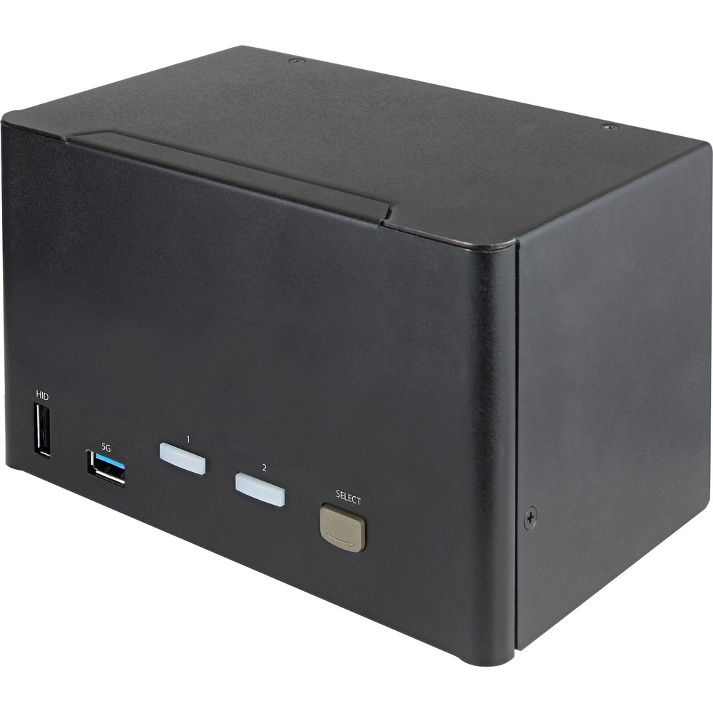 StarTech.com SV231QDPU34K StarTech.com 2 Port Quad Monitor DisplayPort KVM Switch 4K 60Hz UHD HDR, DP 1.2 KVM Switch, 2 Port USB 3.0 Hub, 4x USB HID, Audio, Hotkey