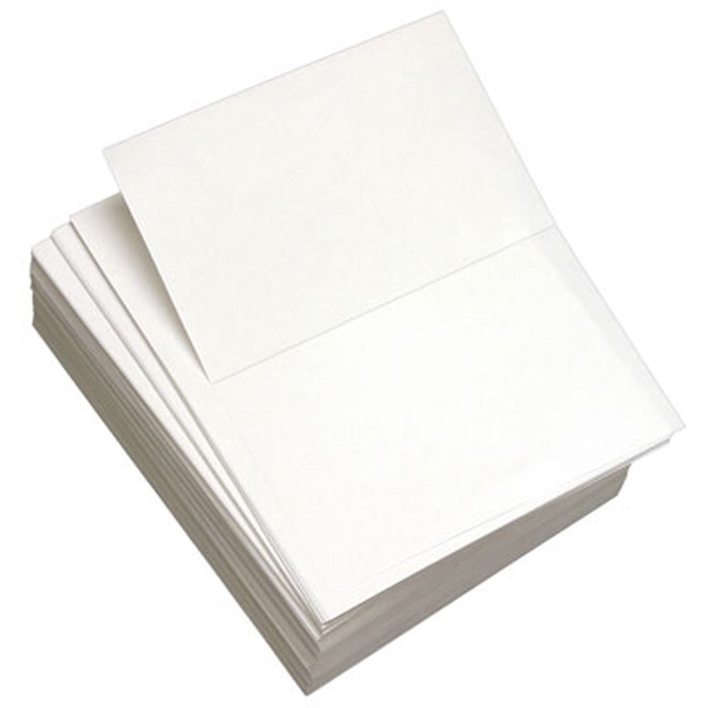 Domtar, Inc Lettermark 8823 Lettermark Punched & Perforated Papers with Perforation at 5-1/2" - White