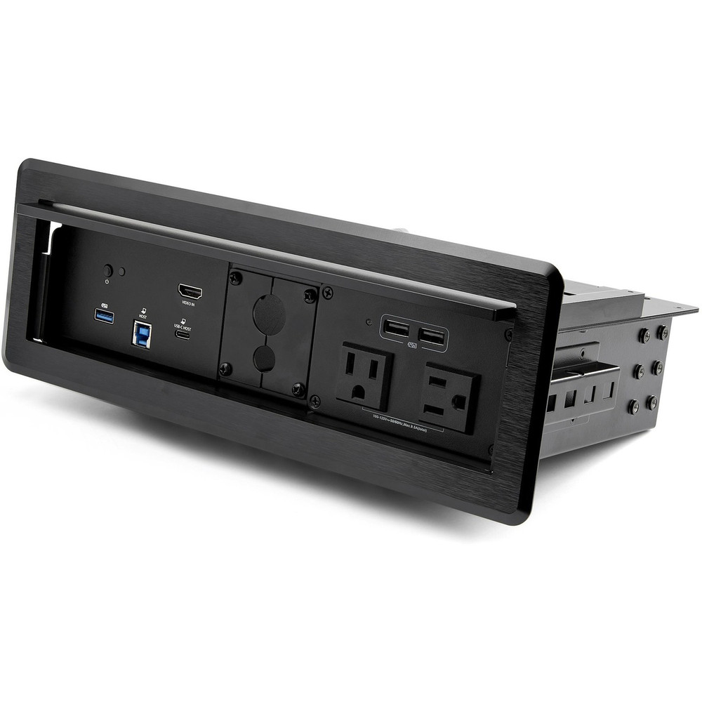 StarTech.com KITBXDOCKPNA StarTech.com Conference Room Docking Station w/ Power; Table Connectivity A/V Box, Universal Laptop Dock, 60W PD, AC Outlets, USB Charging