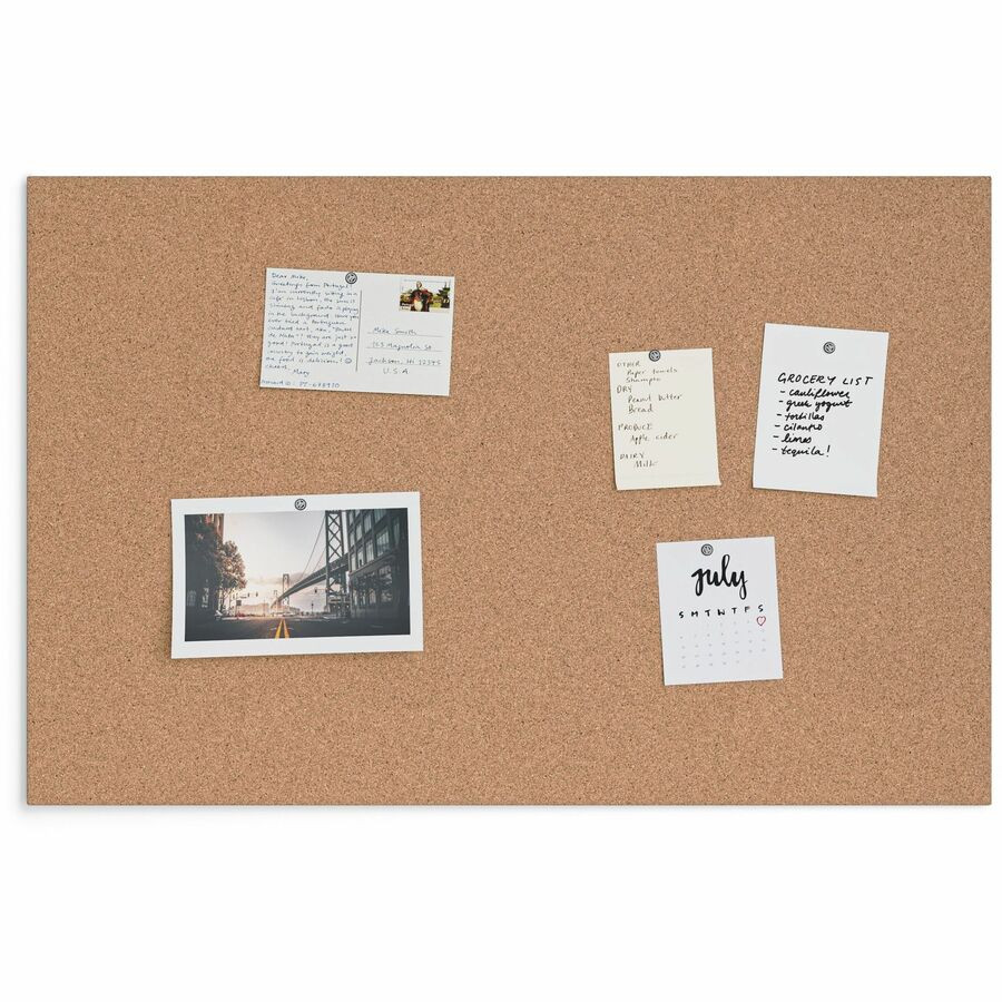 U Brands 2875U00-01 U Brands Cork Canvas Bulletin Board