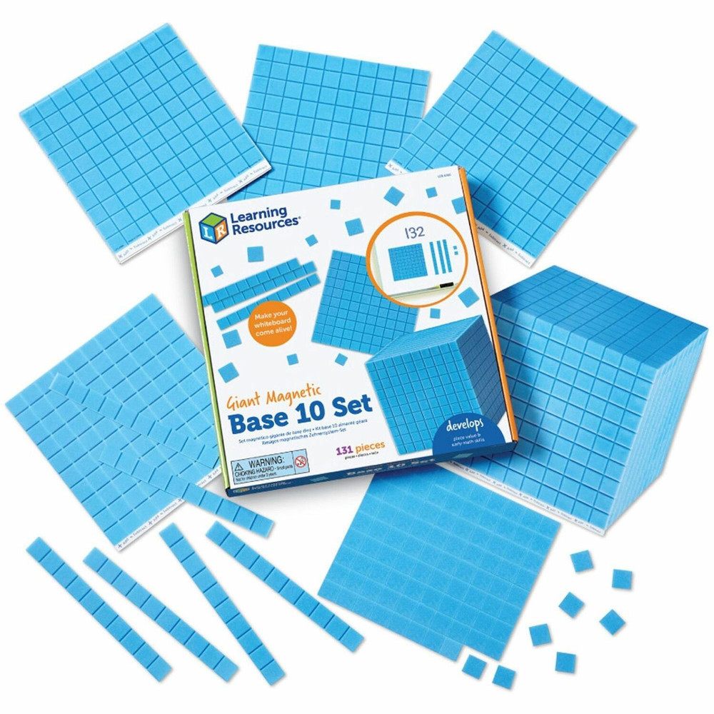 Learning Resources LER6366 Learning Resources Giant Magnetic Base Ten Set