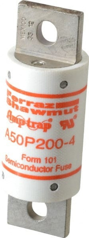 Ferraz Shawmut A50P200-4 Blade Fast-Acting Fuse: 200 A, 3-5/8" OAL, 1.22" Dia