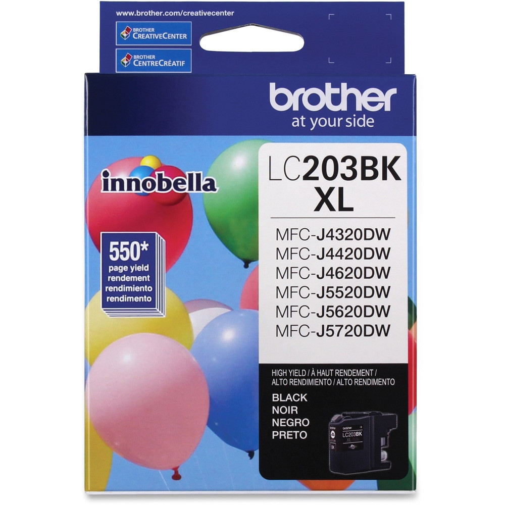 BROTHER INTL CORP Brother LC203BK  Genuine Innobella Black High-Yield Ink Cartridge
