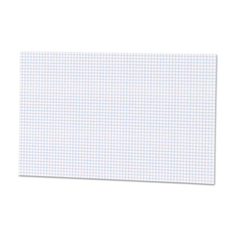 TOPS BUSINESS FORMS 22037 Ampad Graph Pad - 50 Sheets - Both Side Ruling Surface - 15 lb Basis Weight - Tabloid - 11in x 17in Sheet Size - White Paper - Chipboard Backing, Smudge Resistant - 1 Pad