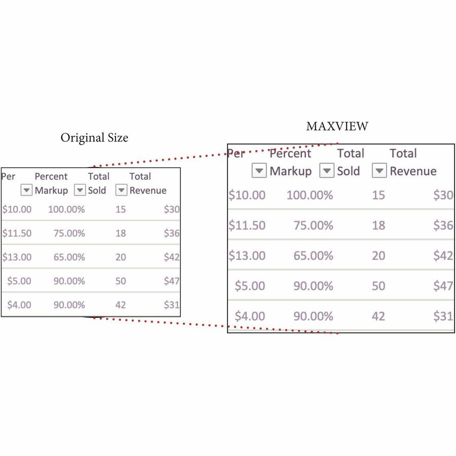 Kantek, Inc Kantek MAG24WL Kantek Lcd Monitor Magnifier Fits 24in Widescreen Monitors