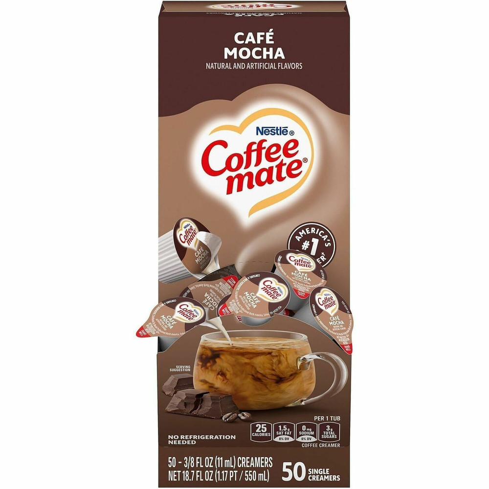 Nestle Professional Coffee mate 35115 Coffee mate Cafe Mocha Liquid Creamer Singles - Gluten-Free