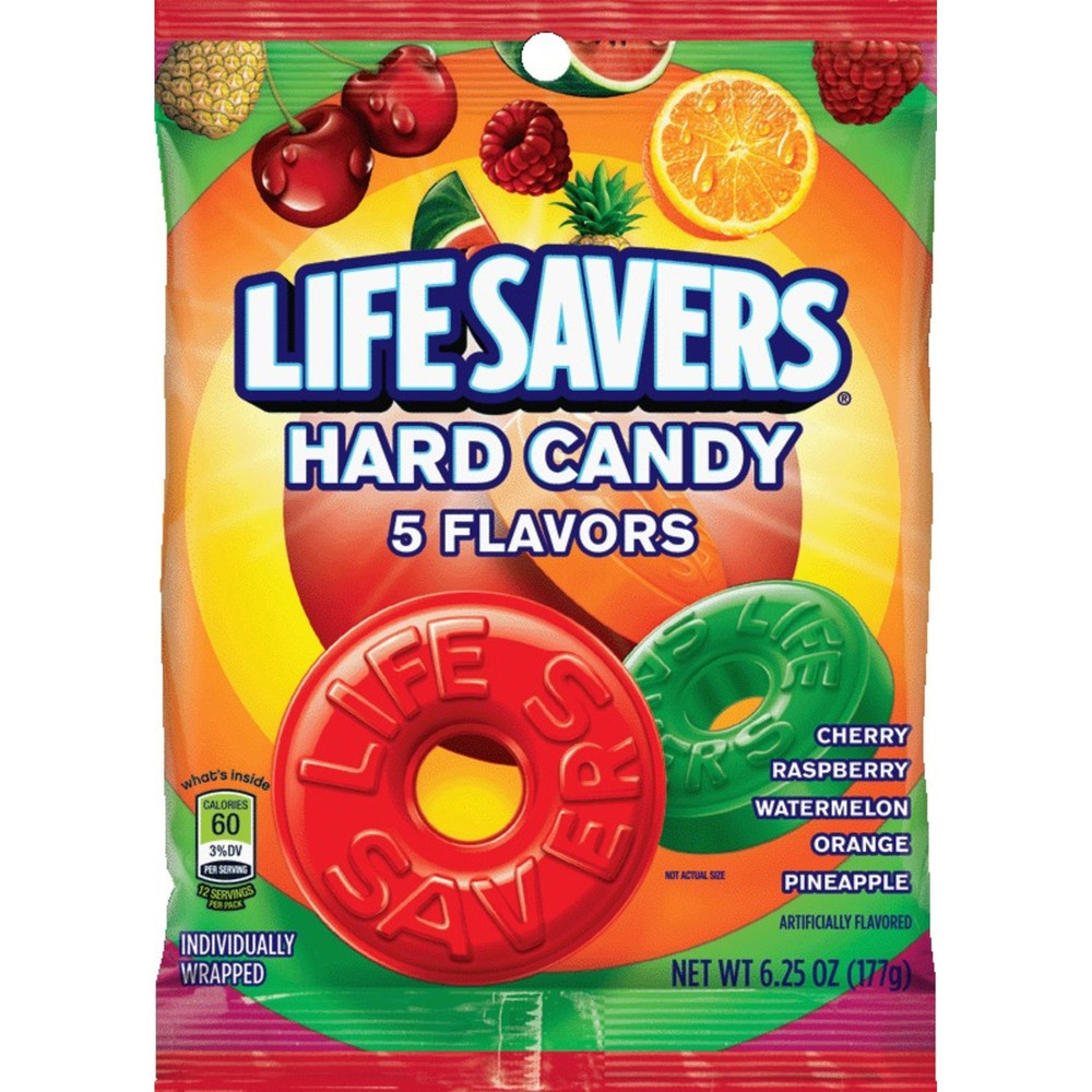 Mars, Incorporated Wrigley 08501 Wrigley LifeSavers 5 Flavors Hard Candies