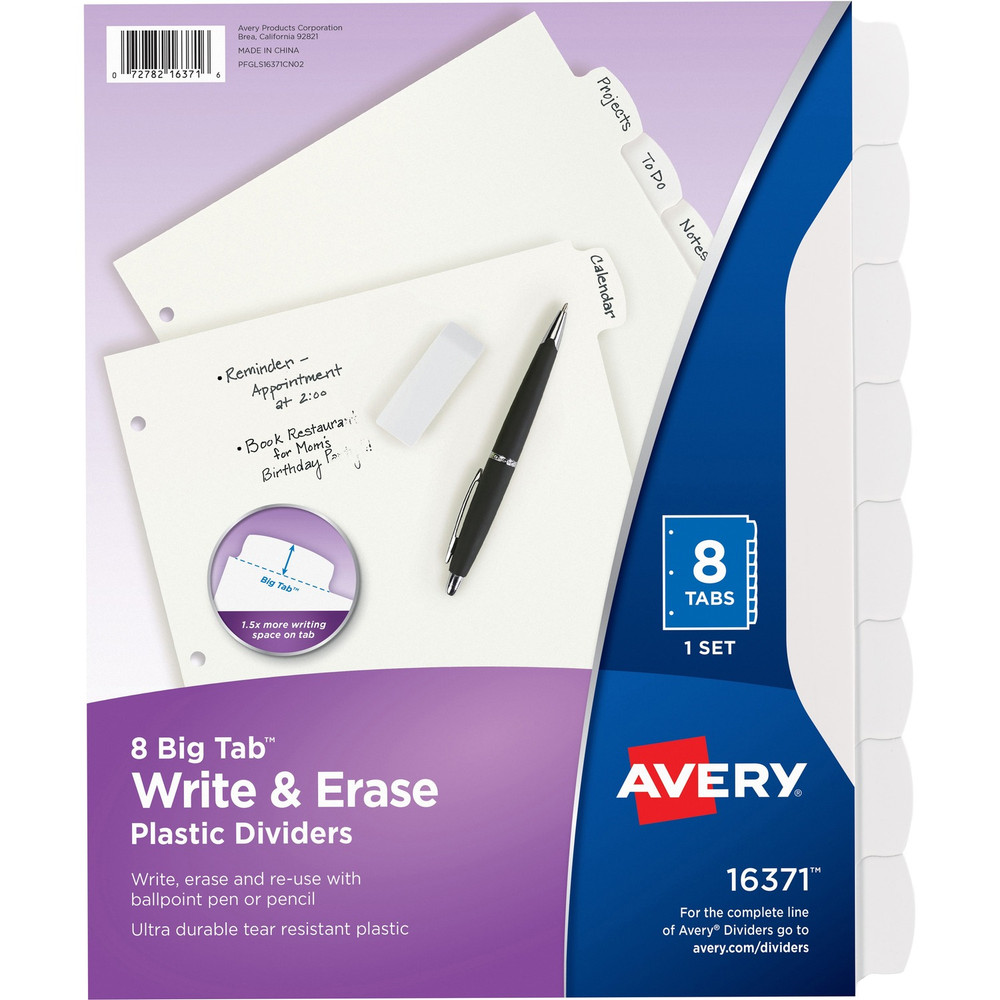 Avery Avery&reg; 16371 Avery&reg; Big Tab Write & Erase Dividers