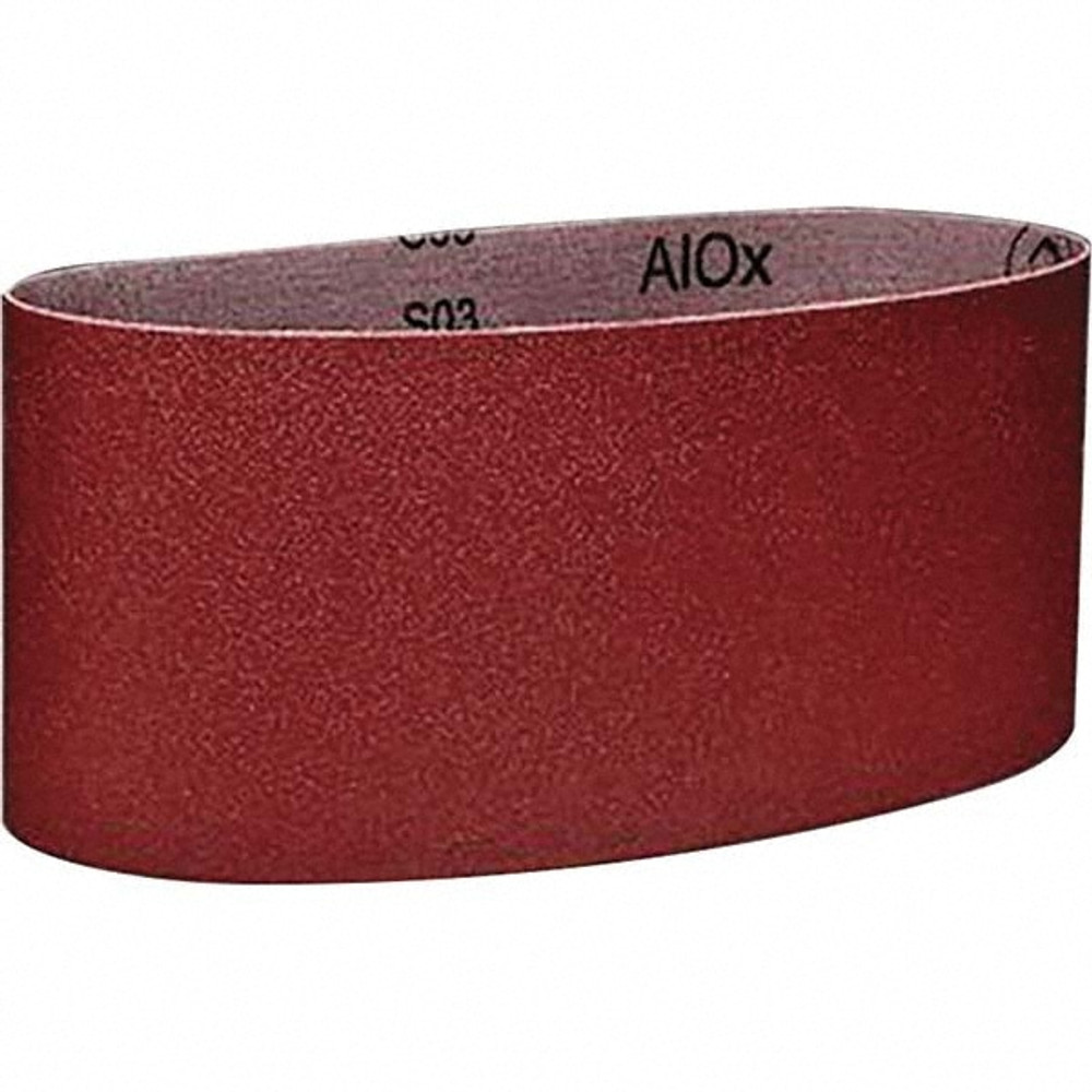 3M 7010326279 Abrasive Belt: 4" Wide, 24" Long, 120 Grit, Aluminum Oxide