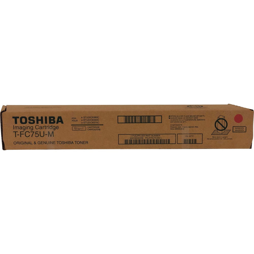 Toshiba TFC75UM Toshiba Original Standard Yield Laser Toner Cartridge - Magenta - 1 Each