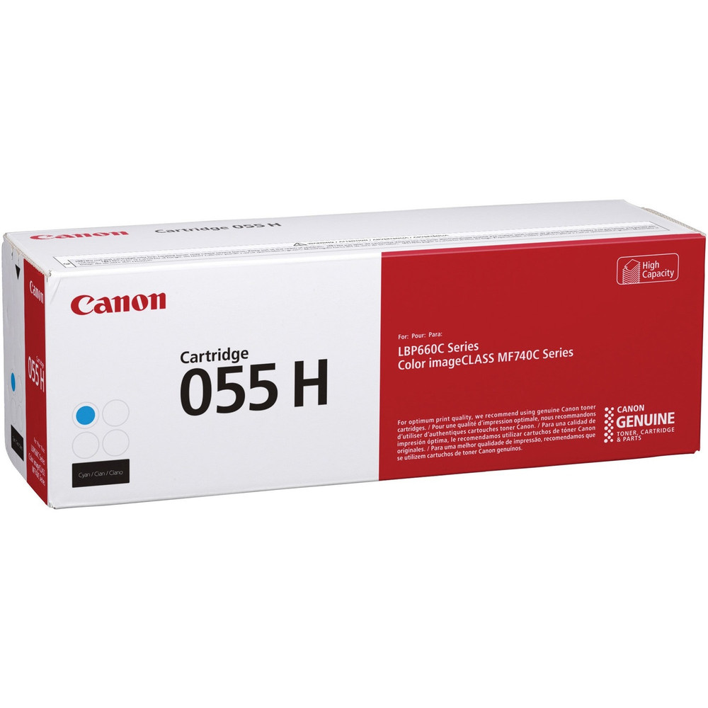 Canon, Inc Canon CRTDG055HC Canon 055H Original High Yield Laser Toner Cartridge - Cyan - 1 Each