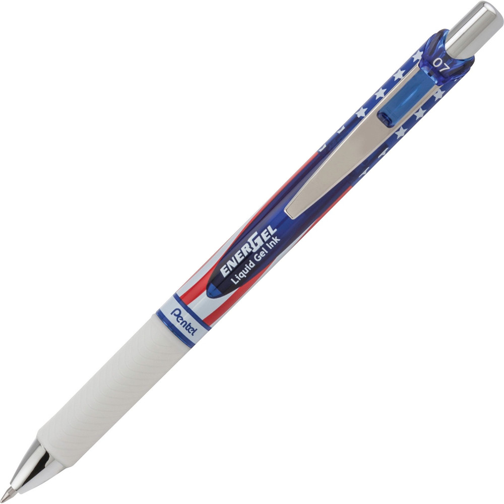 Pentel of America, Ltd EnerGel BL77USAA EnerGel EnerGel Stars & Stripes Liquid Gel Pen