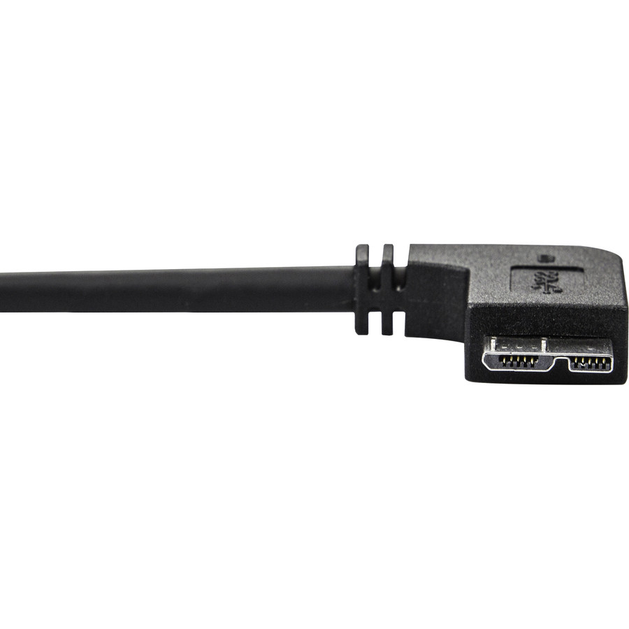 StarTech.com USB3AU2MLS StarTech.com 2m 6 ft Slim Micro USB 3.0 (5Gbps) Cable - M/M - USB 3.0 A to Left-Angle Micro USB - USB 3.2 Gen 1