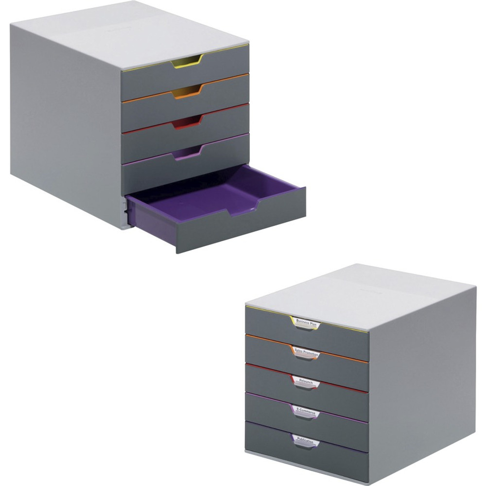 Durable Office Products Corp. DURABLE 760527 DURABLE&reg; VARICOLOR&reg; Desktop 5 Drawer Organizer