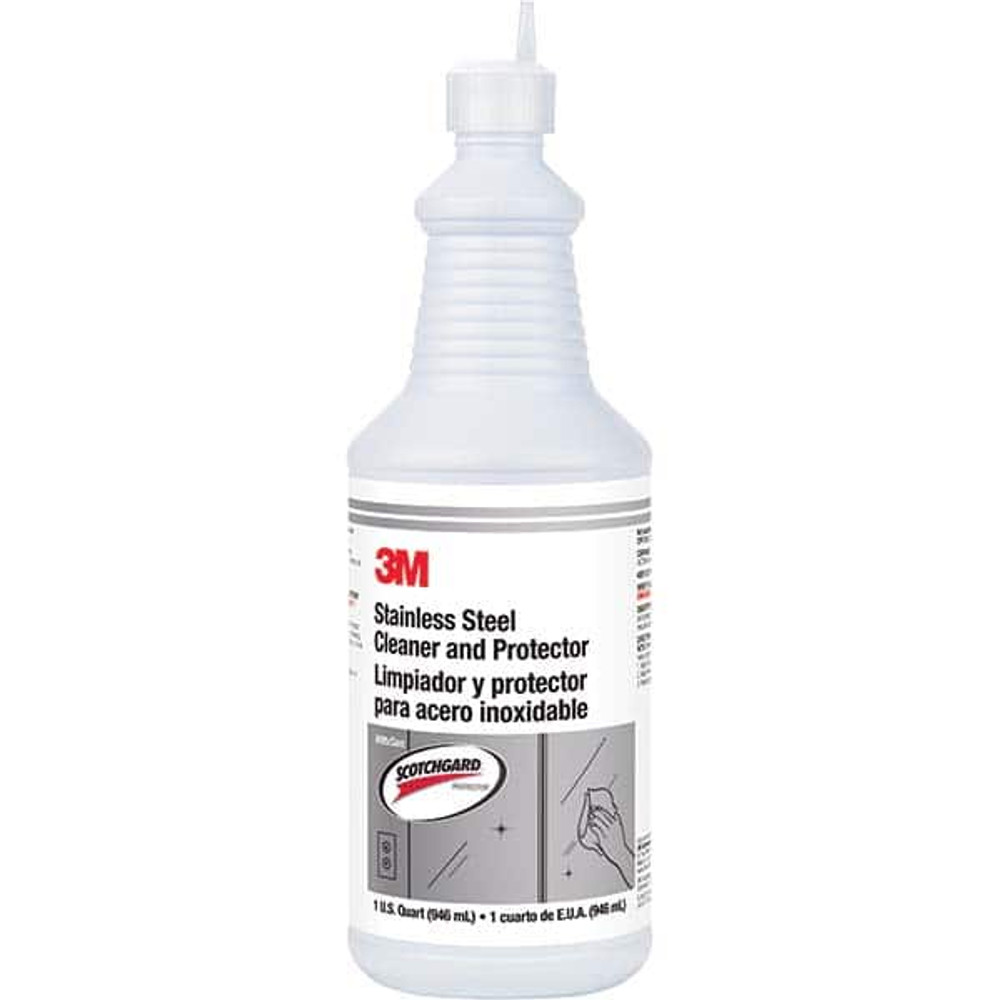 3M 7100082687 Stainless Steel Cleaner & Polish: Liquid, 32 fl oz Bottle