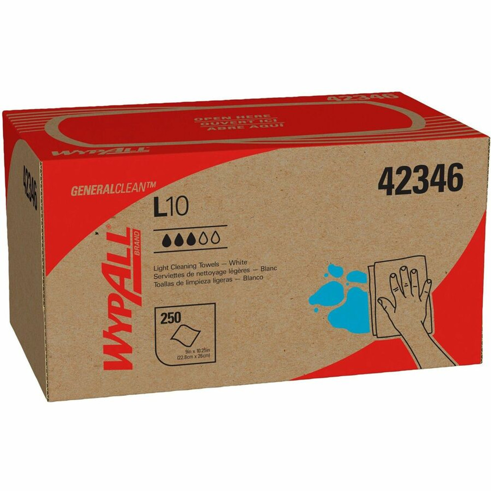 Kimberly-Clark Corporation Wypall 42346 Wypall GeneralClean L10 Light Cleaning Towels
