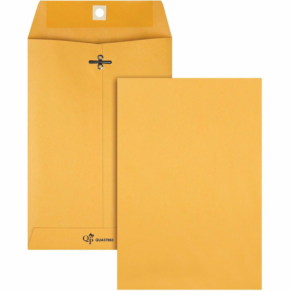 Quality Park Products Quality Park 37863 Quality Park 6-1/2 x 9-1/2 Clasp Envelopes ith Deeply Gummed Flaps