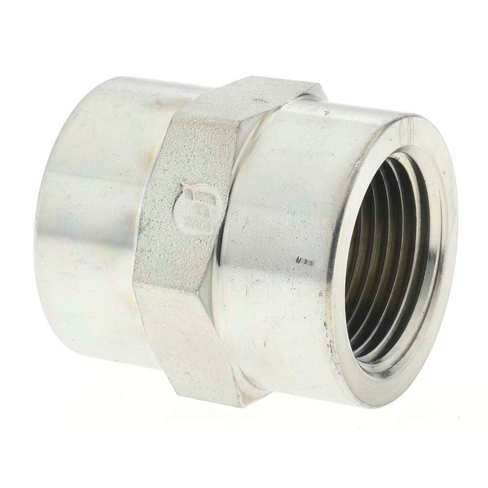 Brennan BD-16043 Industrial Pipe Coupling: 3/4 x 3/4" Female Thread, FNPT x FNPT