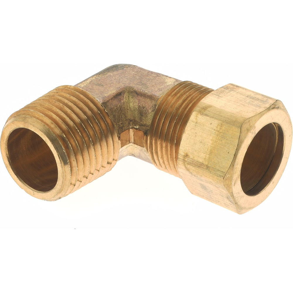 CerroBrass P-69A-10D Compression Tube Male Elbow: 1/2" Thread, Compression x MNPT