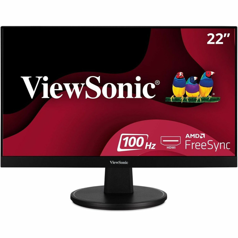 ViewSonic Corporation ViewSonic VA2247-MH ViewSonic VA2247-MH 22 Inch Full HD 1080p Monitor with Ultra-Thin Bezel, AMD FreeSync, 100 Hz, Eye Care, HDMI, VGA Inputs for Home and Office