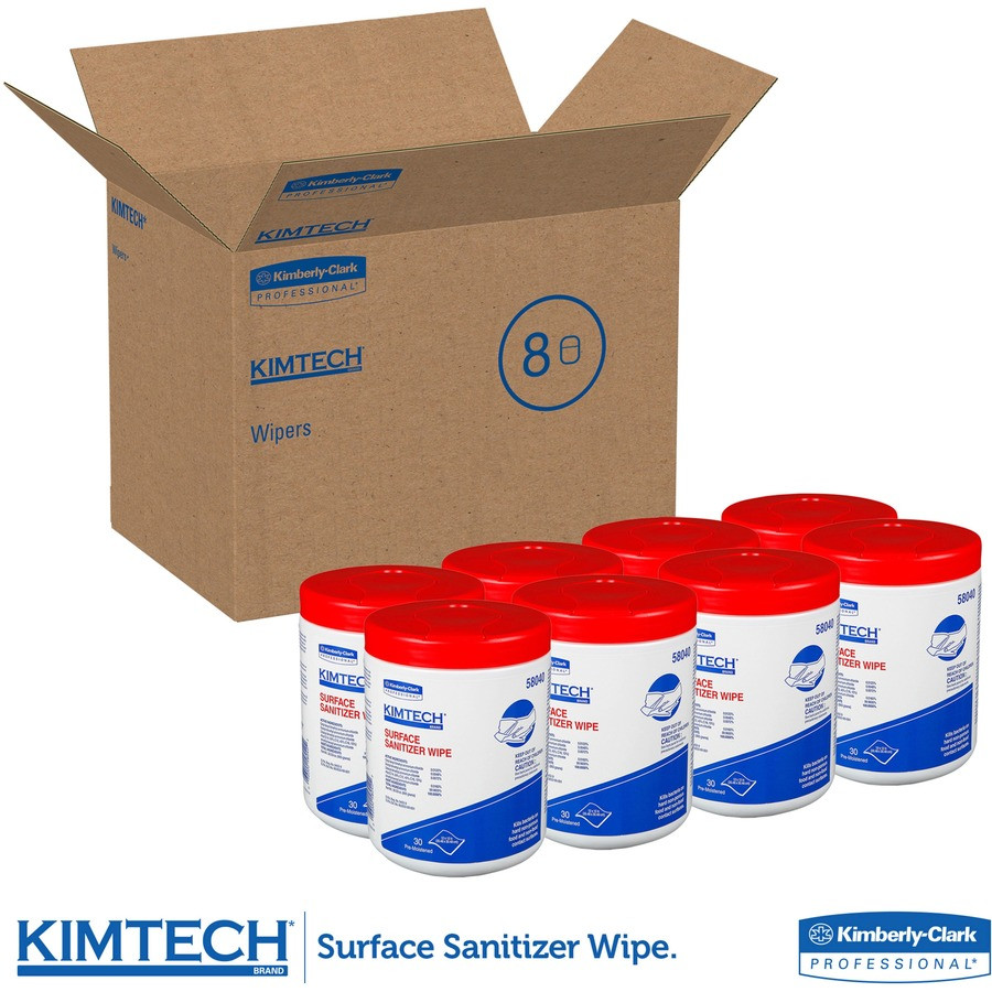 Kimberly-Clark Corporation KIMTECH 58040 KIMTECH Prep Surface Sanitizer Wipes