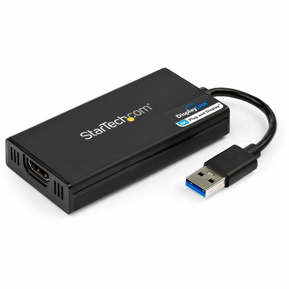 StarTech.com USB32HD4K StarTech.com USB 3.0 to HDMI Adapter, 4K 30Hz, DisplayLink Certified, USB Type-A to HDMI Display Adapter Converter, External Graphics Card