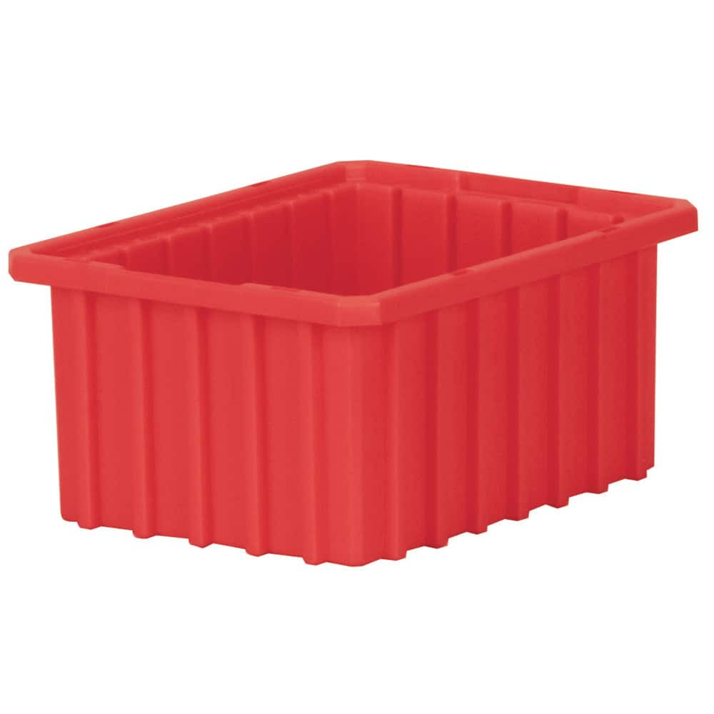 Akro-Mils 33105 RED Polypropylene Dividable Storage Tote: 25 lb Capacity