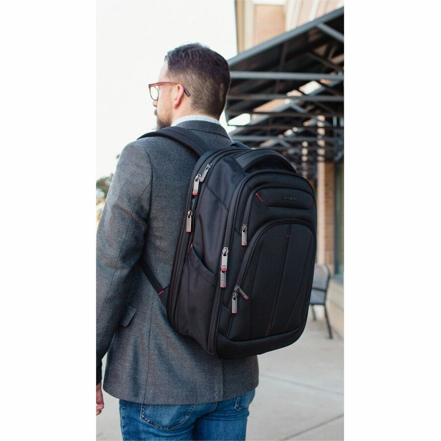 Samsonite 1473291041 Samsonite Carrying Case (Backpack) for 12.9" to 15.6" Notebook, File, Book, Table - Black