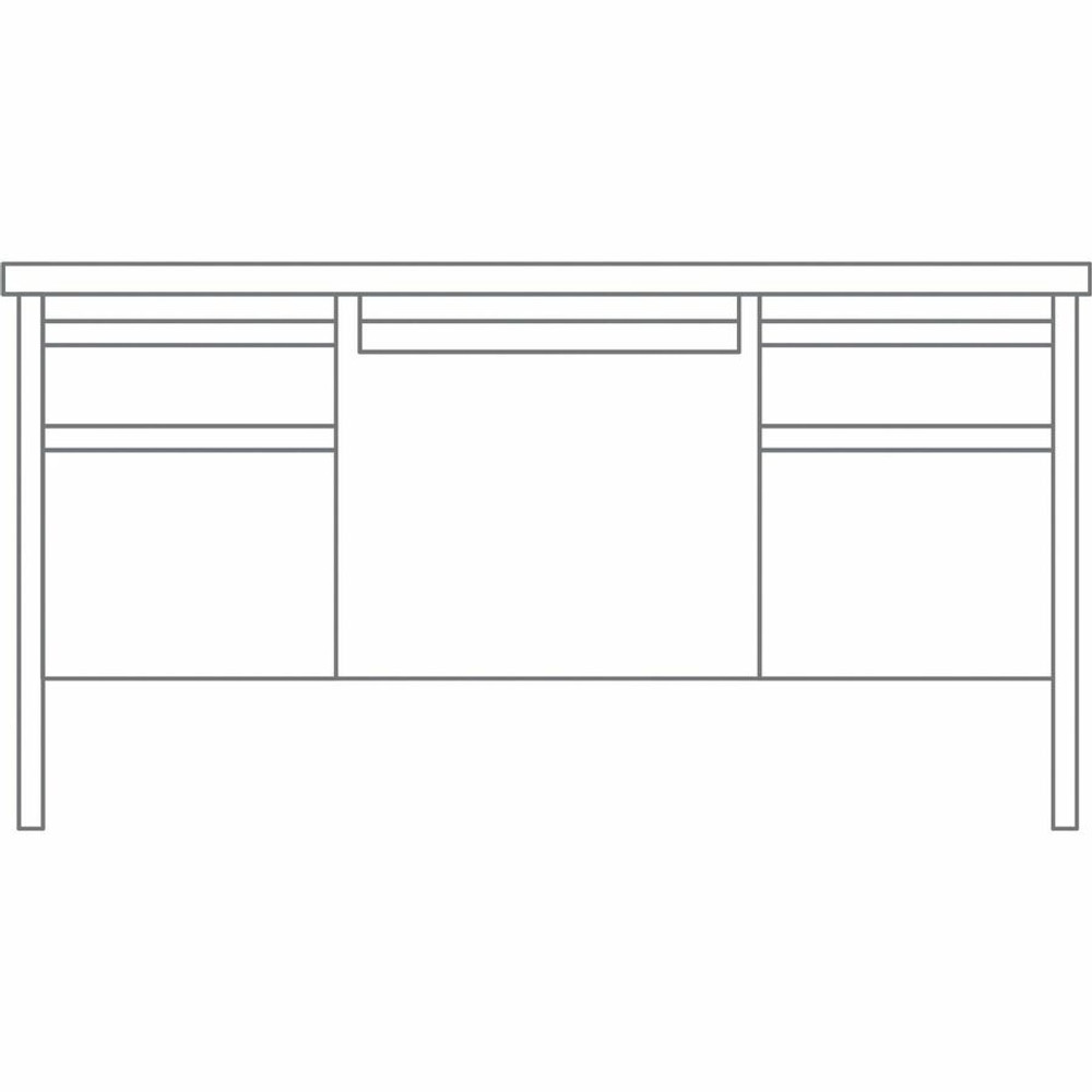 Lorell 60926 Lorell Fortress Series Double-Pedestal Desk