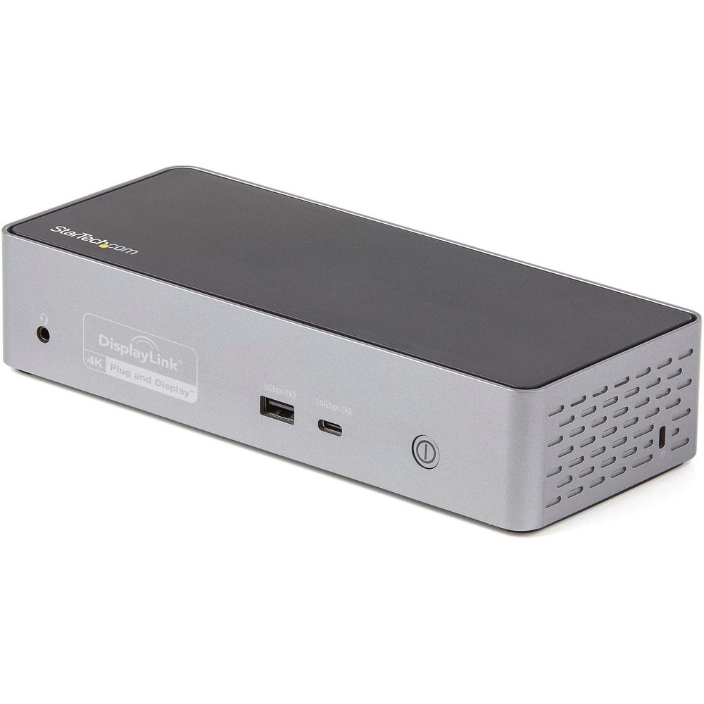 StarTech.com DK31C4DPPD StarTech.com USB-C Dock, 4K 60Hz Quad Monitor DisplayPort & HDMI, Universal USB C Docking Station, 100W Power Delivery, USB Hub 1C/3A, GbE