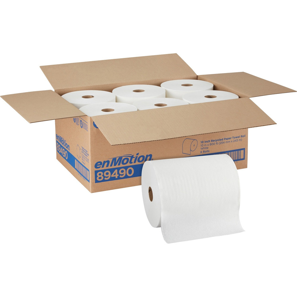 Georgia Pacific Corp. enMotion 89490 enMotion Paper Towel Rolls, 10" x 800', 40% Recycled, White, Pack Of 6 Rolls