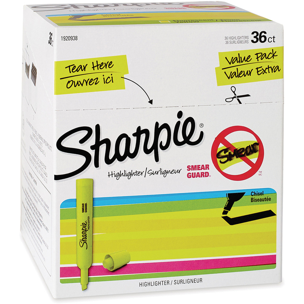 Newell Brands Sharpie 1920938 Sharpie SmearGuard Tank Style Highlighters