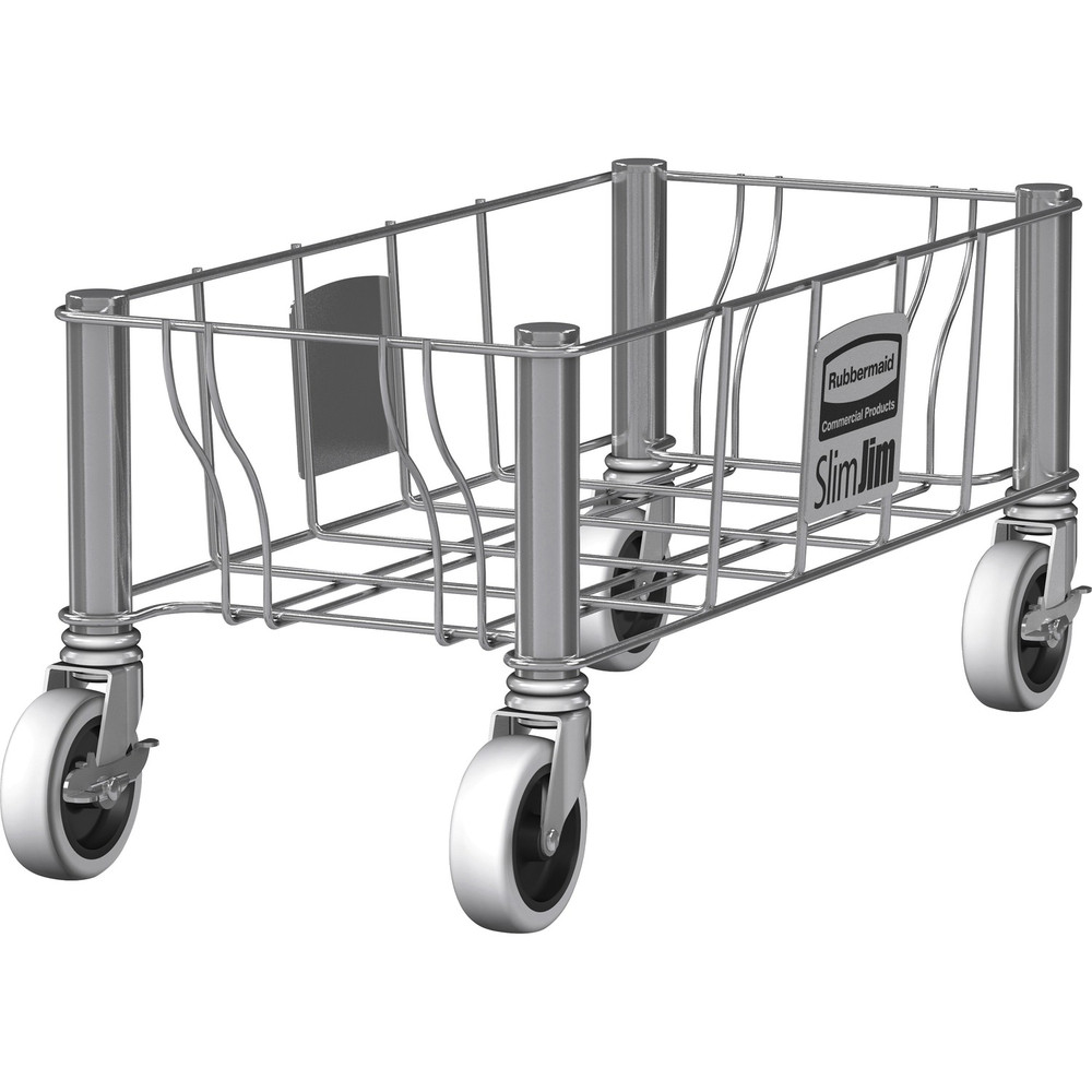 Newell Brands Rubbermaid Commercial 1968468 Rubbermaid Commercial 1968468 Slim Jim Stainless Steel Single Dolly for Slim Jim Containers