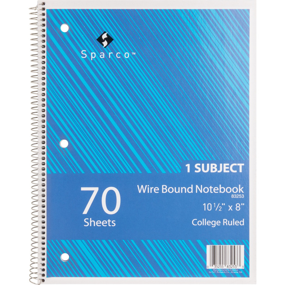 Sparco Products Sparco 83253 Sparco Wirebound Notebook