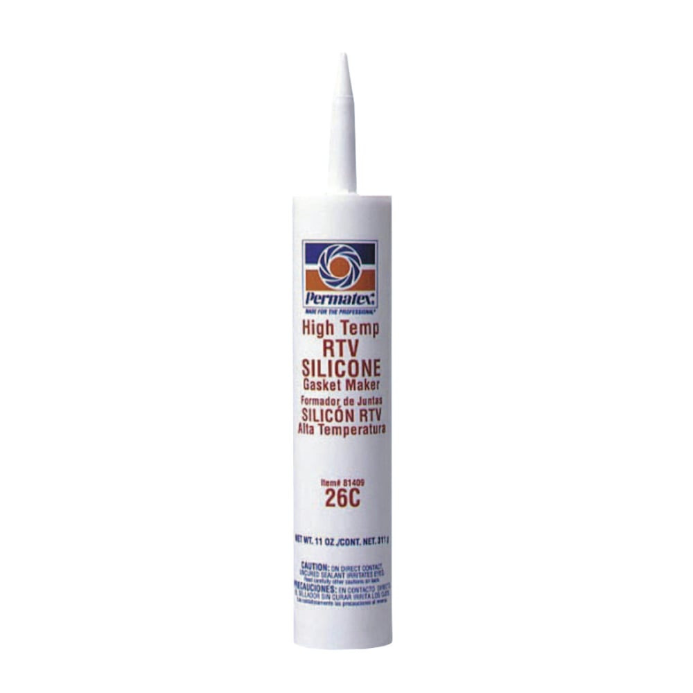 ITW DYMON 81409 High-Temp Red RTV Silicone Gasket, 11 oz Cartridge, Red