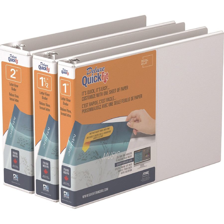 Stride, Inc QuickFit 97110 QuickFit Round Ring Deluxe Letter Spreadsheet Binder