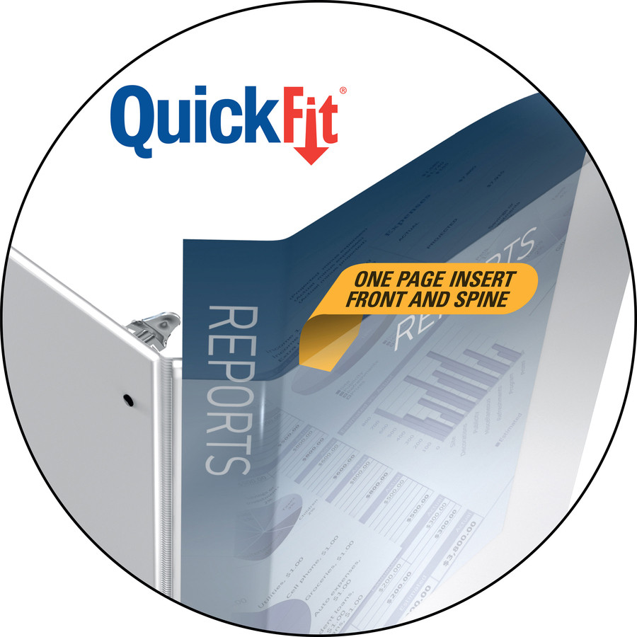 Stride, Inc QuickFit 97110 QuickFit Round Ring Deluxe Letter Spreadsheet Binder