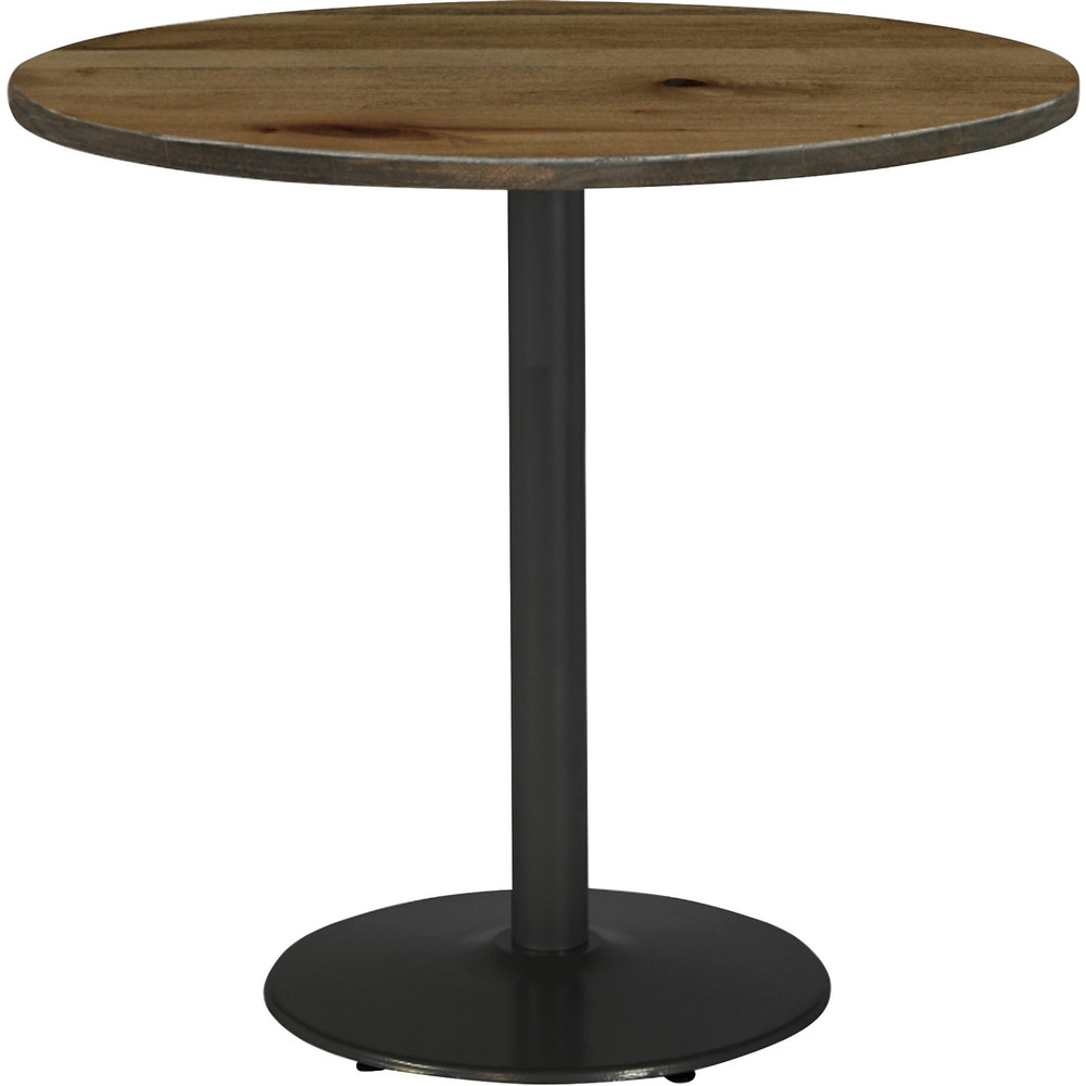 KFI Seating KFI 36R922BKLTN KFI 36" Round Vintage Wood Top Table