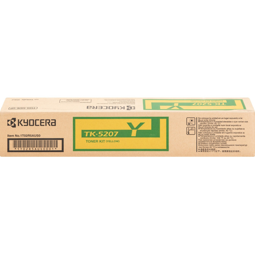 Kyocera Corporation Kyocera TK5207Y Kyocera TK-5207Y Original Laser Toner Cartridge - Yellow - 1 Each
