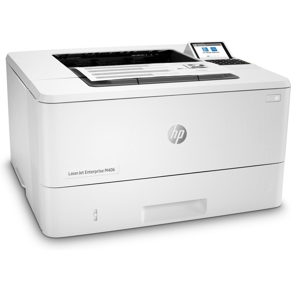 HP Inc. HP 3PZ15A HP LaserJet Enterprise M406dn Desktop Laser Printer - Monochrome