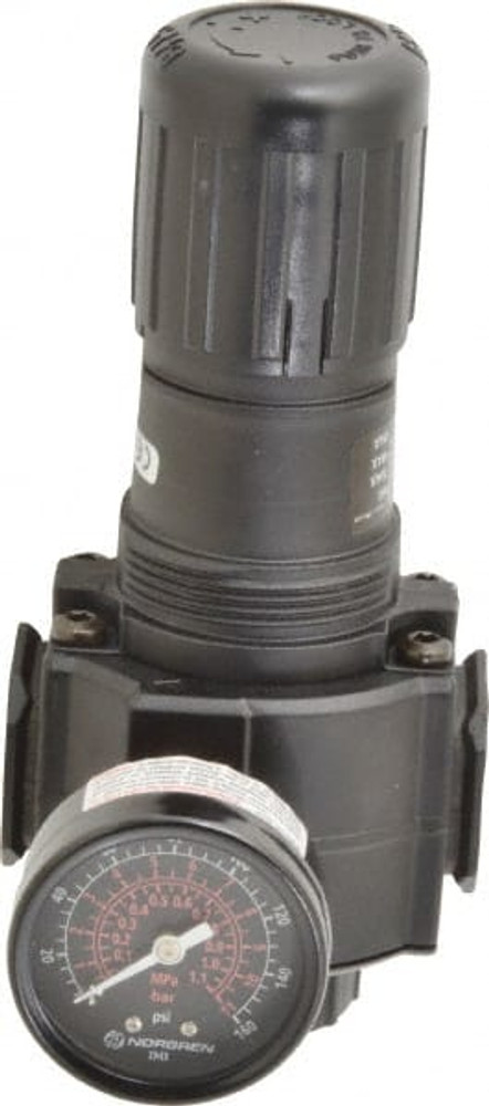 Norgren R74G-6AK-RMG Compressed Air Regulator: 3/4" NPT, 300 Max psi, Standard