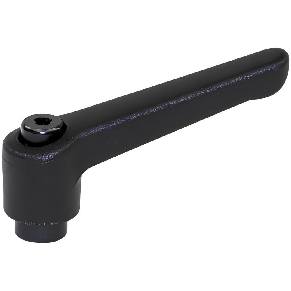 J.W. Winco 10NF35K Metric Tapped & Reamed Insert Adjustable Clamping Handle: M10 x 1.50 Thread, 16 mm Hub Dia, Fiber Reinforced Technopolymer Plastic & Metal