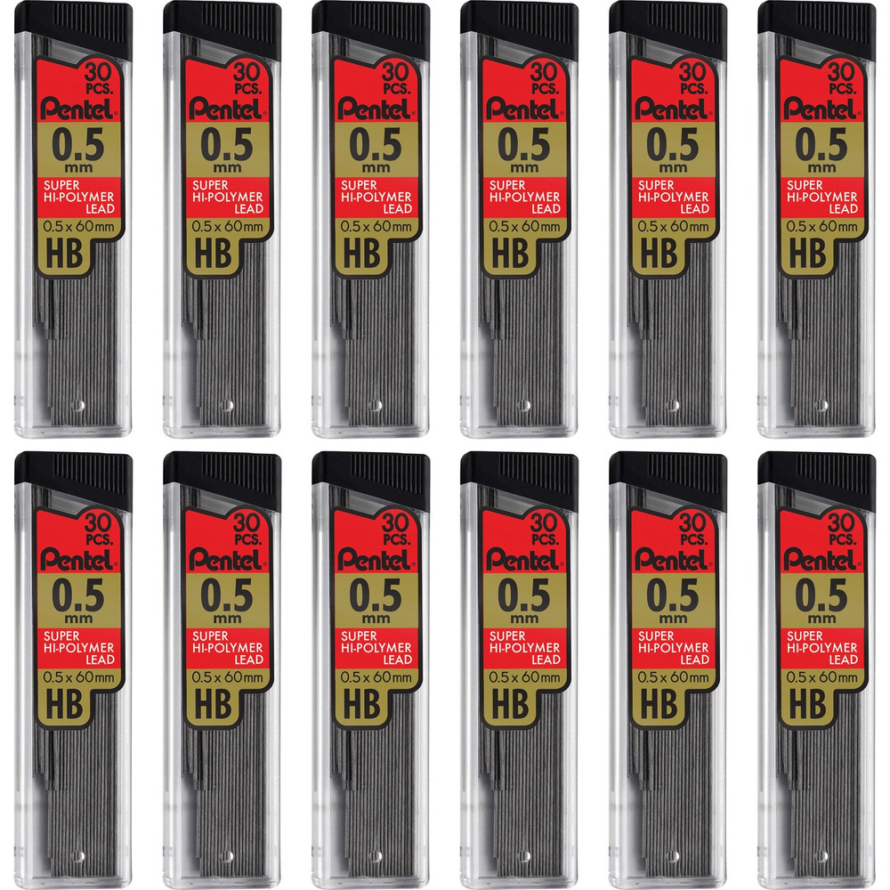 Pentel of America, Ltd Pentel C25HBBX Pentel Super Hi-Polymer Leads