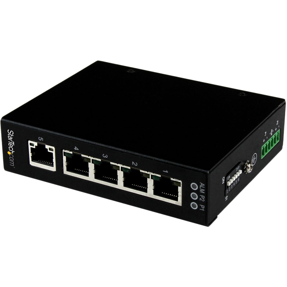 StarTech.com IES51000 StarTech.com 5 Port Unmanaged Industrial Gigabit Ethernet Switch - DIN Rail / Wall-Mountable