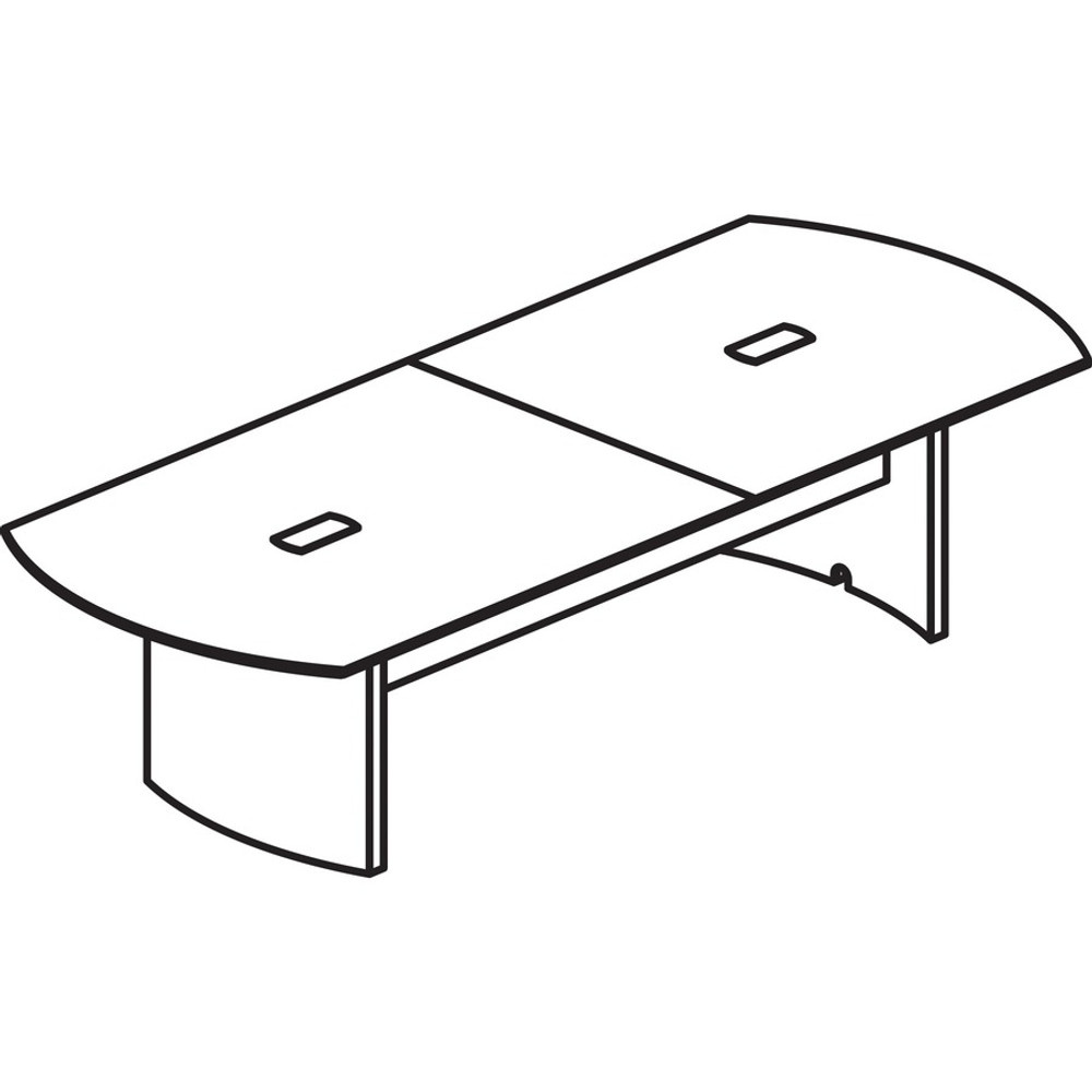 Safco Products Mayline MNCT120MPLSL Mayline Gray Laminate Conference Table Modesty Panel