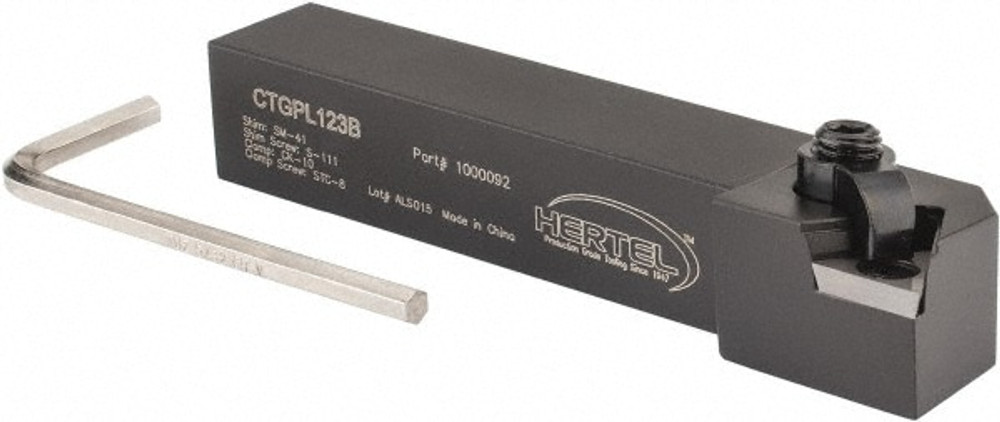 Hertel 1000092 LH CTGP 0° Positive Rake Indexable Turning Toolholder